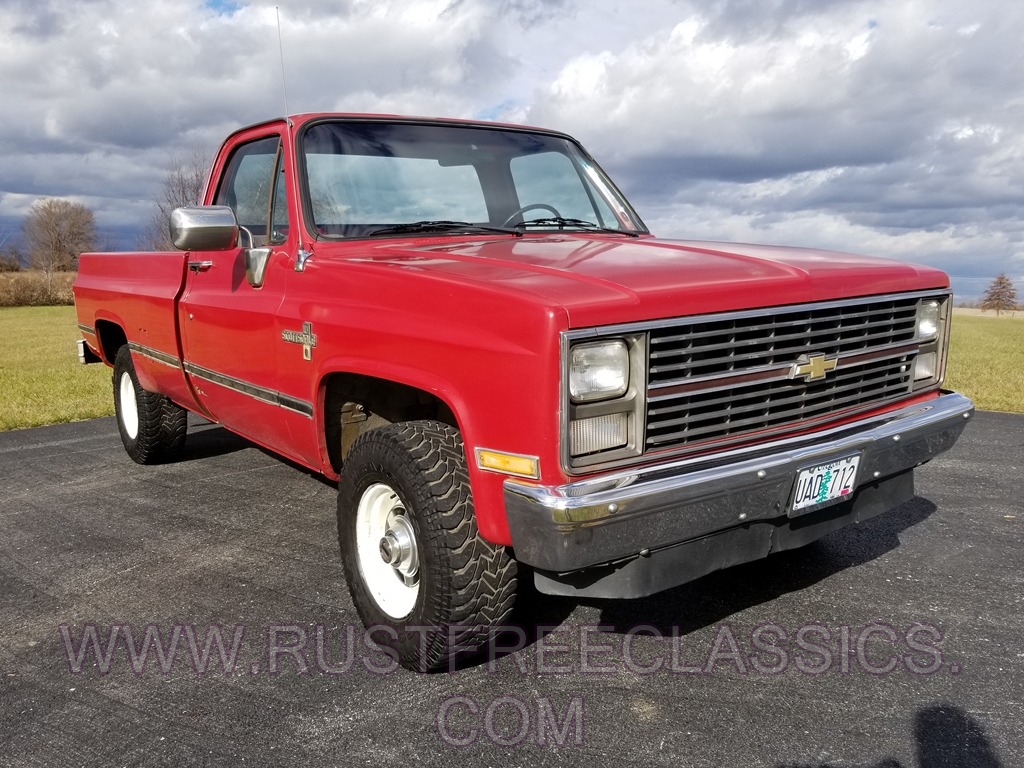 1986 86 Chevrolet Chevy K10 12 Ton 4x4 Four Wheel Drive Regular Cab